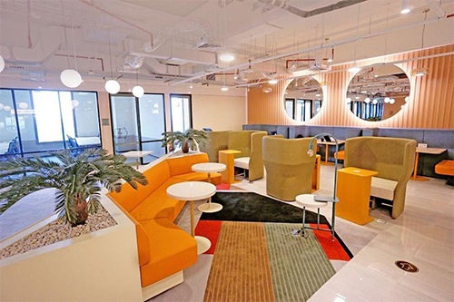 Modern office environment